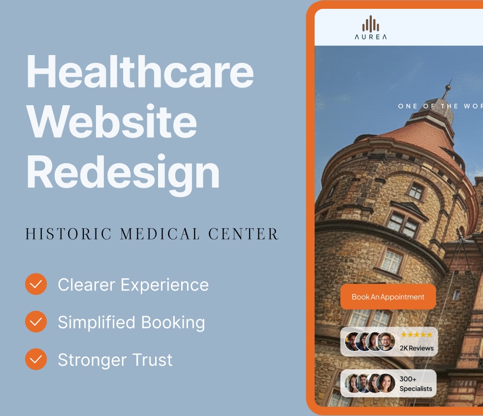 AUREA — healthcare website redesign
